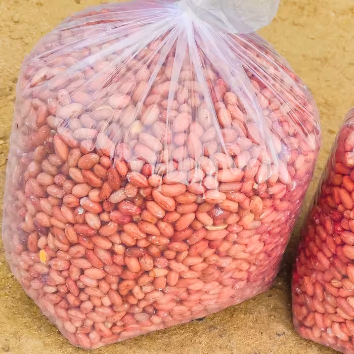 بادام زمینی تبرک مغان درجه دو (سایز متوسط به بالا)و کم نمک امسال 90 کیلویی 