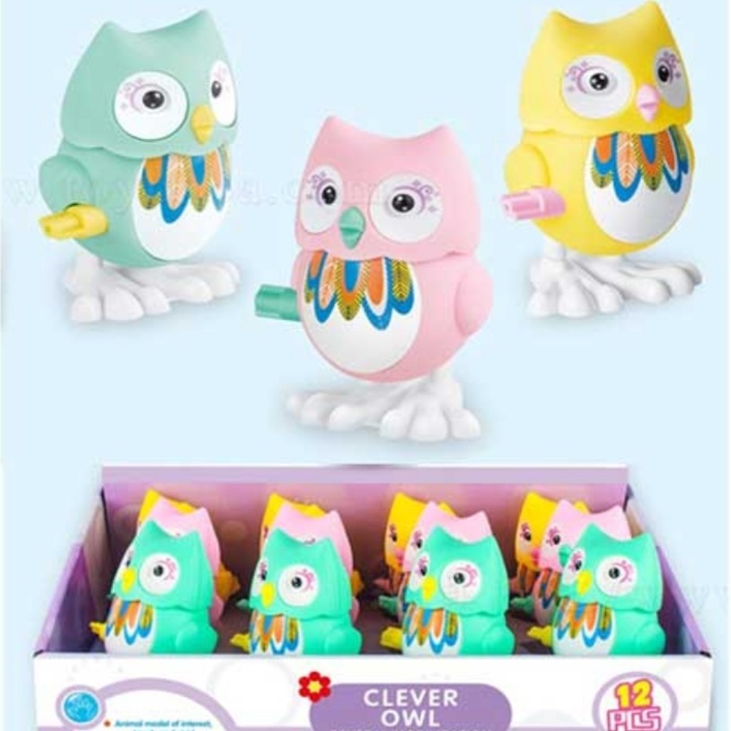 اسباب بازی وارداتی ضدحساسیت پخش عمده و تک بهترین برند وارداتی Clever Owl Clockwise Rota جغدکوکی بدون نیاز به باطری