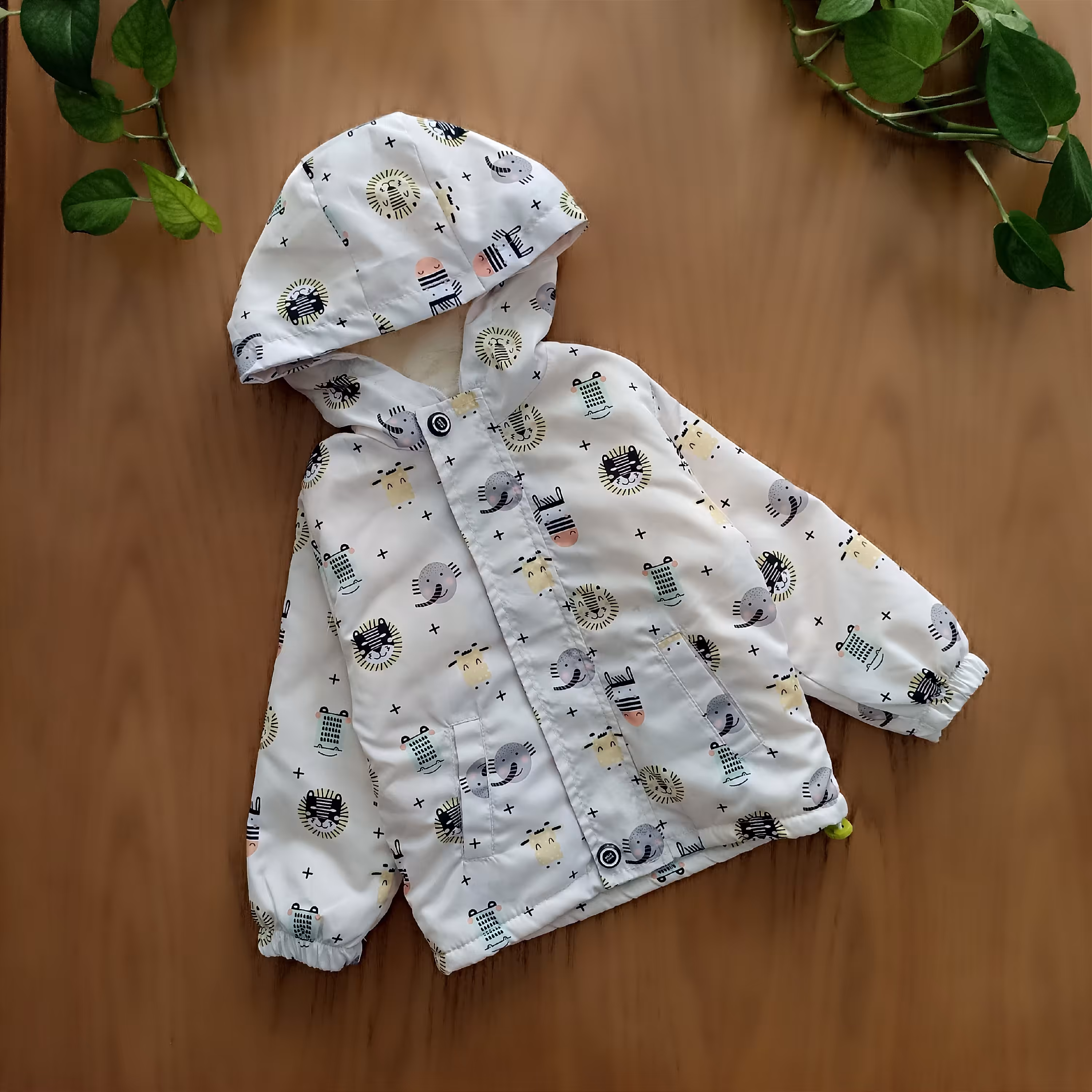 سویشرت بچگانه اسپورت طرح حیوانات سایز 3تا8 سال زرد رنگ