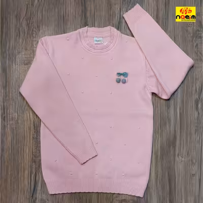 بافت دخترانه گپ سایز 50و55 سنین 6تا9 سال بلوز گرم پاییزه و زمستانی