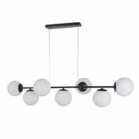 لوسترمدرن- لوستر سقفی - لوستر  هفت شعله خطی حبابی مدرن  A123T