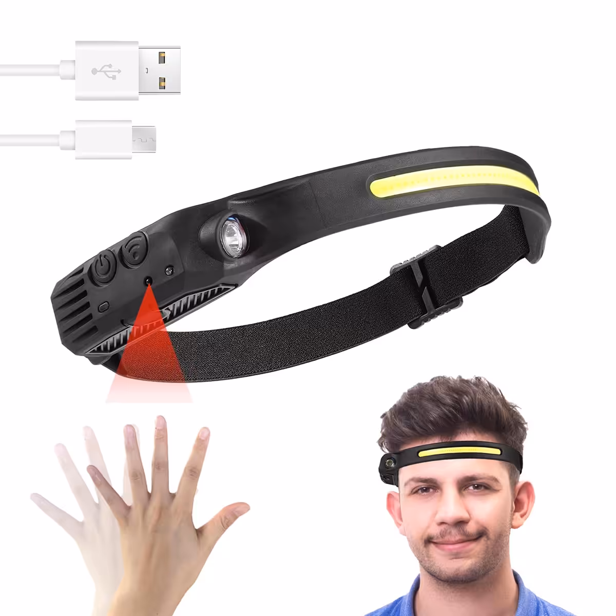 هد لامپ سنسوردار مدل YT200