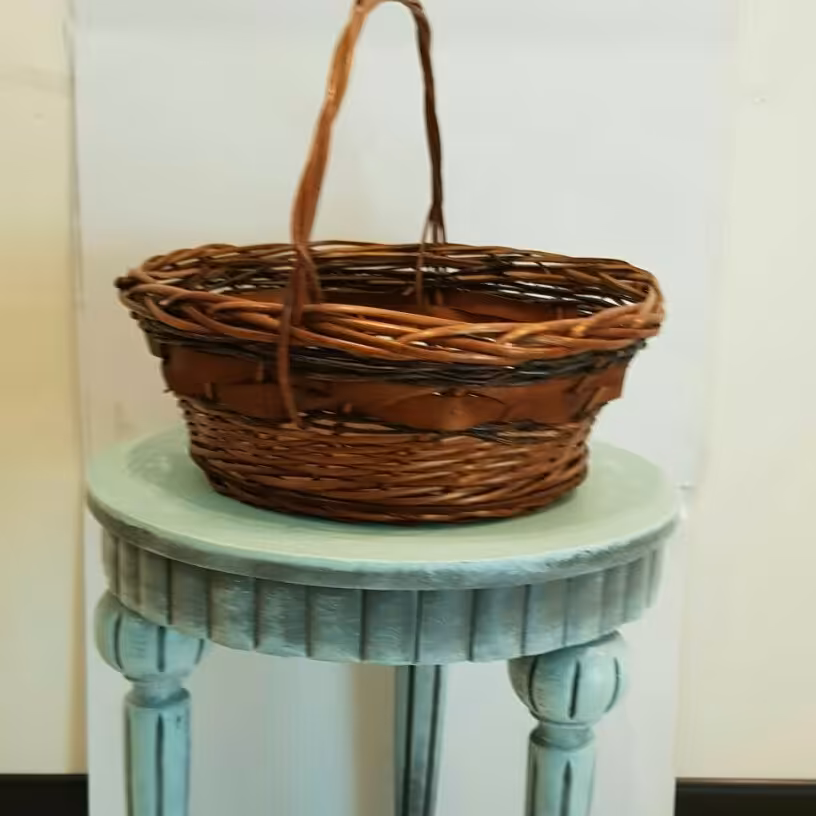 سبد حصیر چوبی