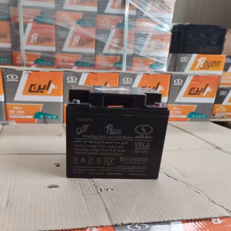 باتری یو پی اس 12 ولت 42 آمپر ولیچربرقی و... صباباتری