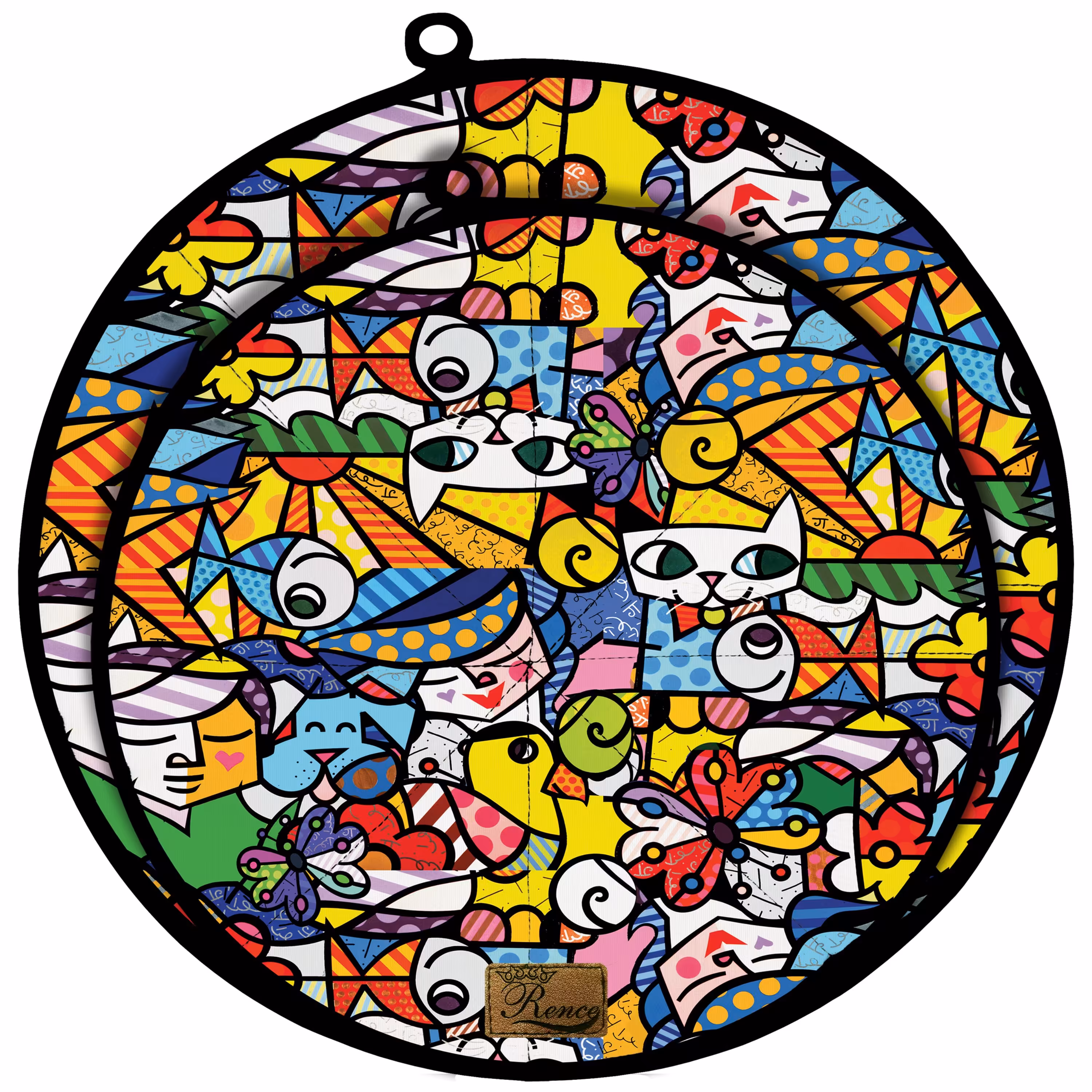 دمکنی ست دو تکه پارچه ای مخمل دو رو چاپ طرح رنگی سایز 25 و 30 مدل B1-3 شرکت رنس