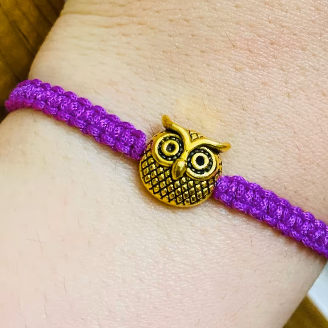 دستبند بافت طرح جغد