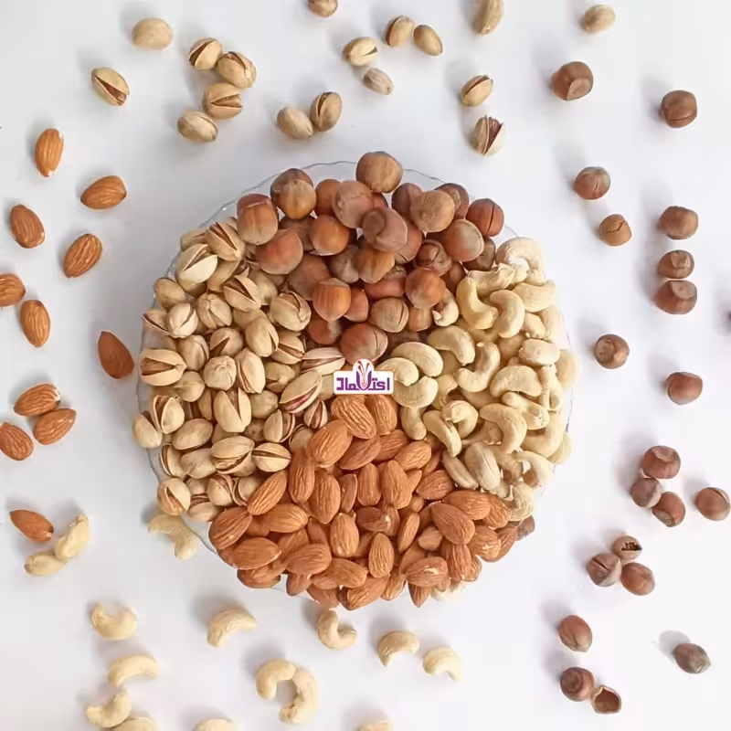 آجیل چهار مغز خام 250 گرمی اعتماد تازه (تخفیف ویژه) | amazonchi