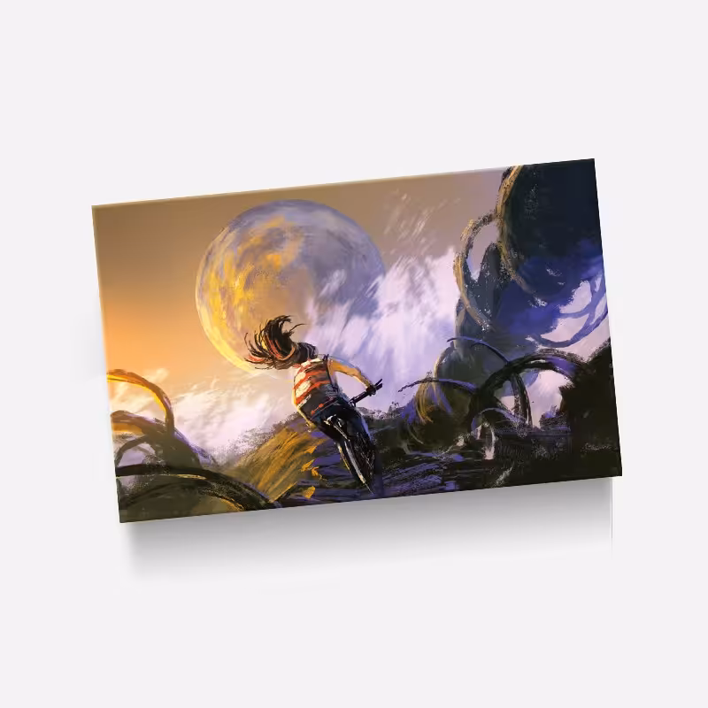 استیکر(برچسب) کارت عابر بانک-طرح دخترانه-نقاشی-کد2054-سفارشی