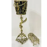 سطل و دستمال برنزی لاکچری وسنگین