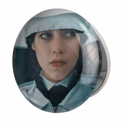 آینه جیبی خندالو طرح سریال ونزدی Wednesday مدل تاشو کد 25240