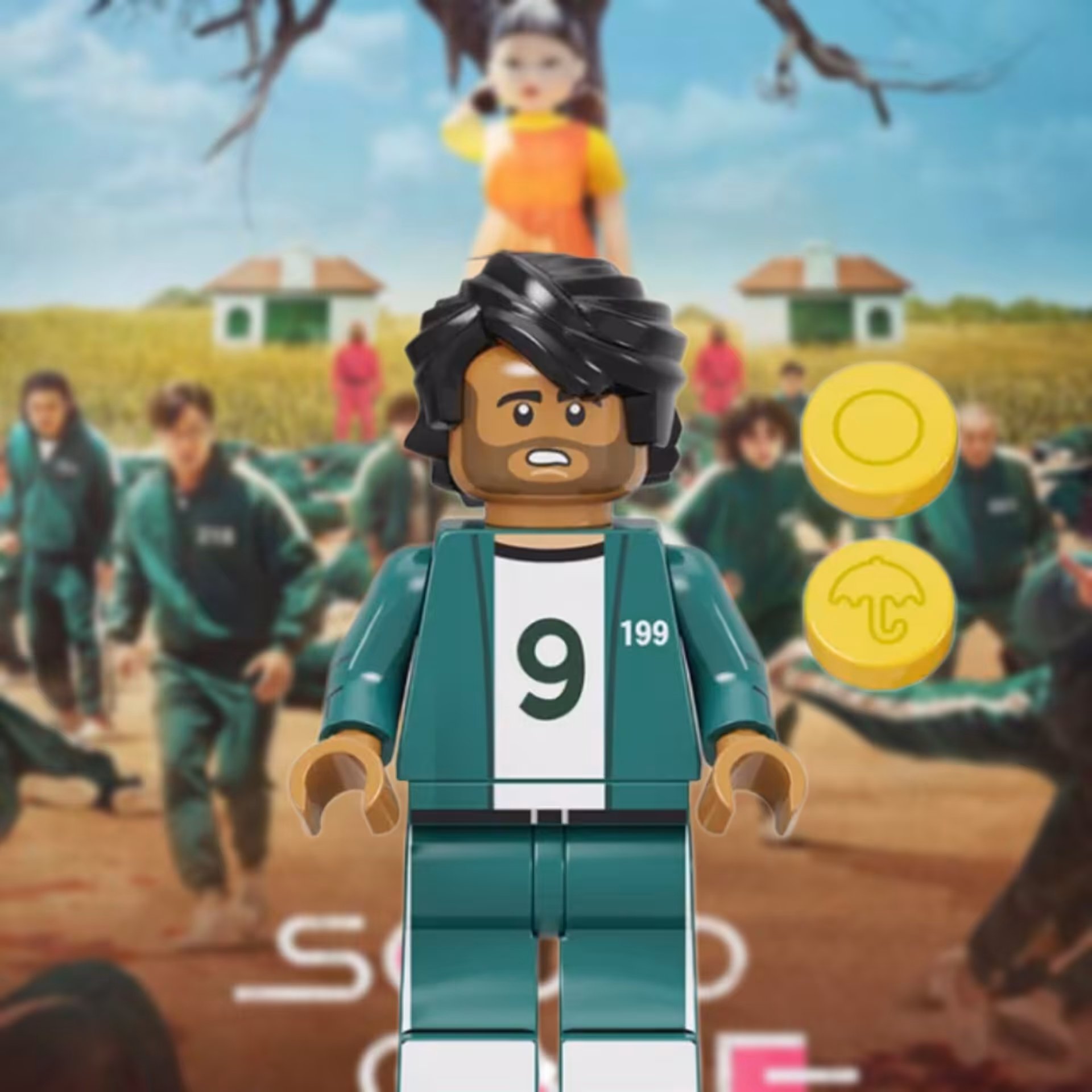 لگو بازیکن شماره 199 از سری سریال اسکویید گیم (بازی مرکب)