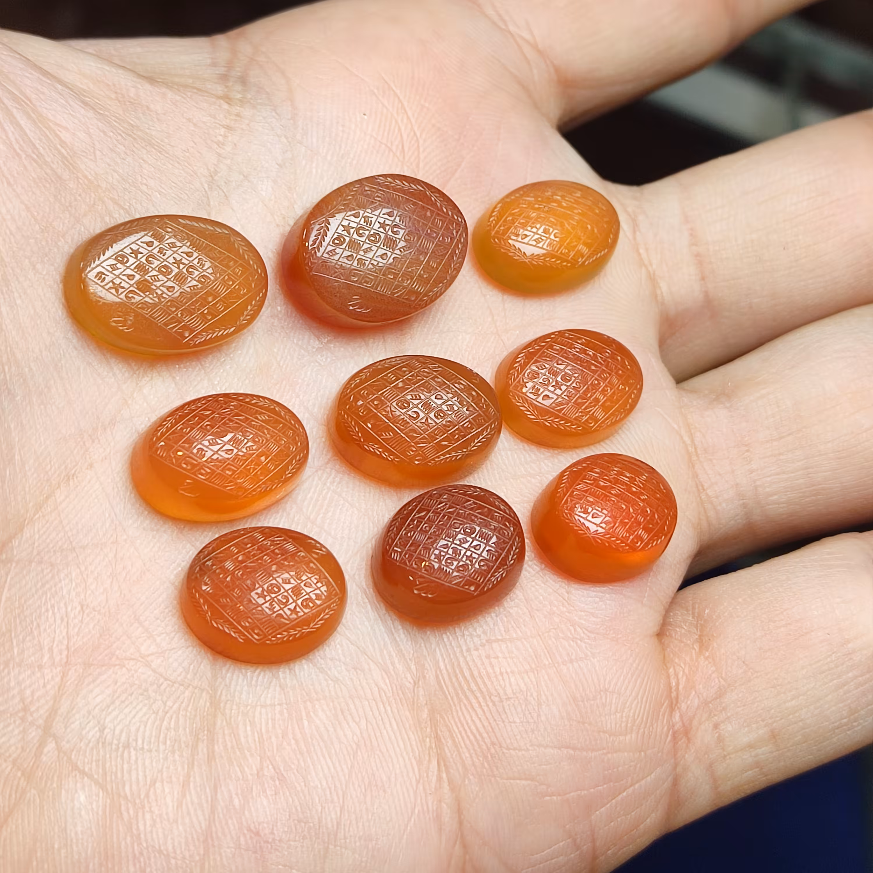 نگین عقیق یمنی خط ضابطی