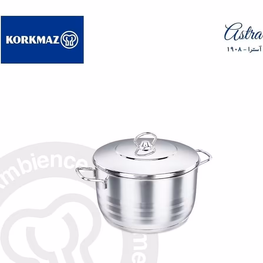 قابلمه استیل کروکماز ترکیه سایز 26 مدل 1908 طرح آسترا