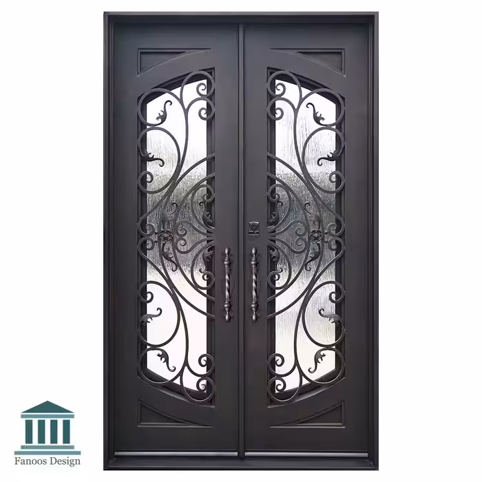 درب فرفورژه فلزی ورودی مدرن کد 30866