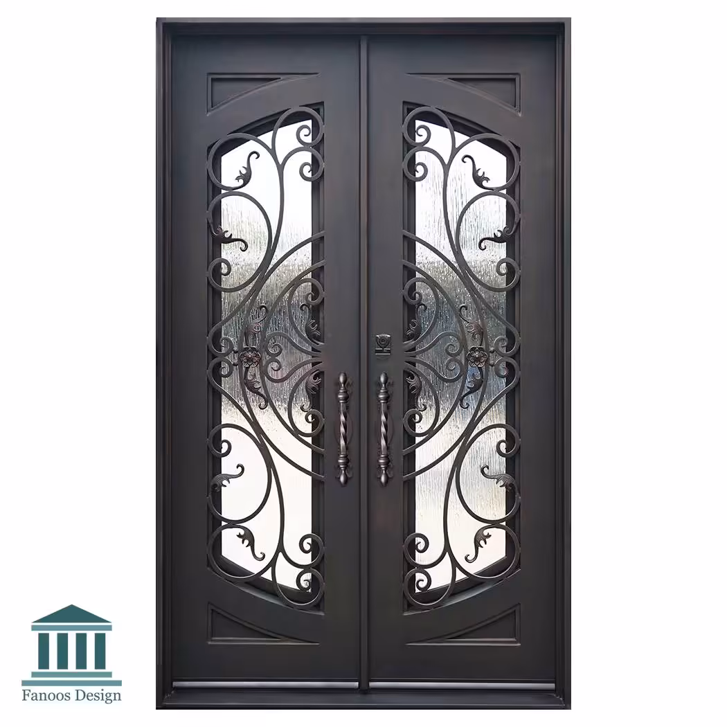 درب فرفورژه فلزی ورودی مدرن کد 30866