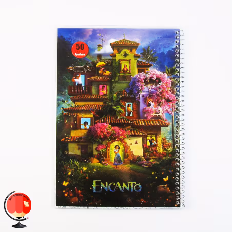 دفتر مشق 50 برگ سیمی مجلد طرح افسون آپادانا