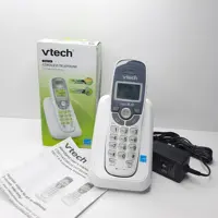 تلفن بی سیم وی تک مدل CS6114 رنگ سفید با صفحه نمایش سبز