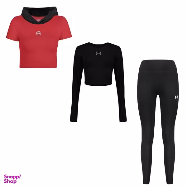 ست 3 تکه لباس ورزشی زنانه مدل 165-4104-63