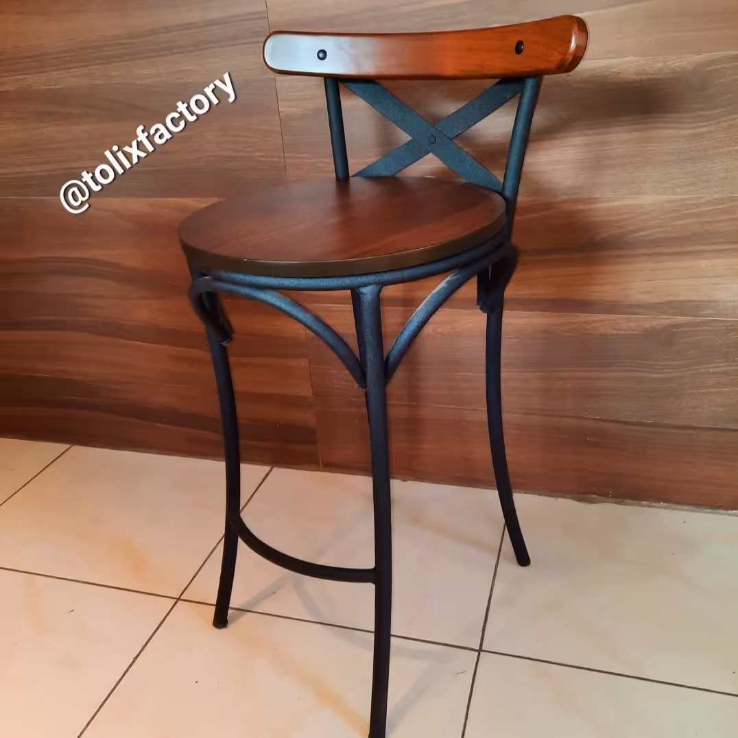 صندلی اپن کانتر رویه گرد تونت لهستانی (پشت کوتاه) تولیکس، ارسال به سراسر کشور بصورت پس کرایه