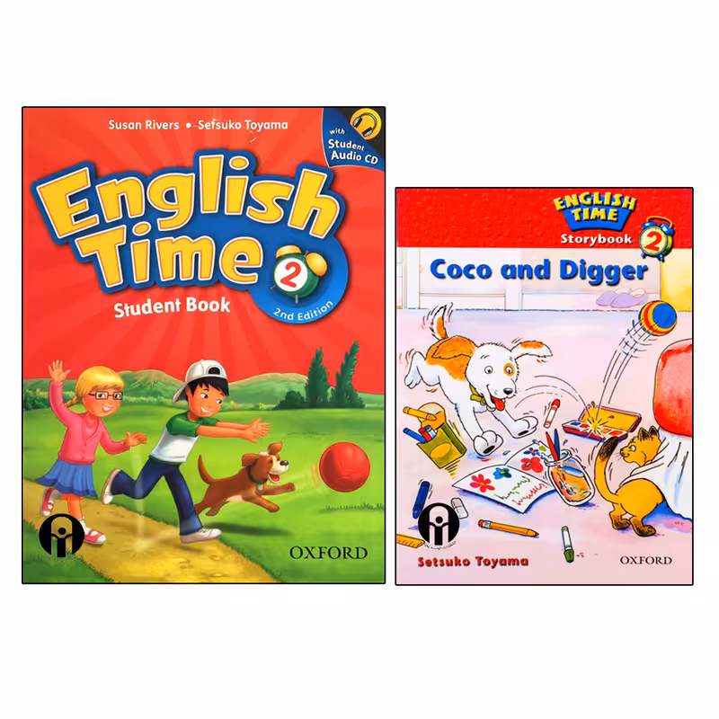 کتاب English Time 2 اثر Susan Rivers And Setsuko Toyama انتشارات الوندپویان دو جلدی