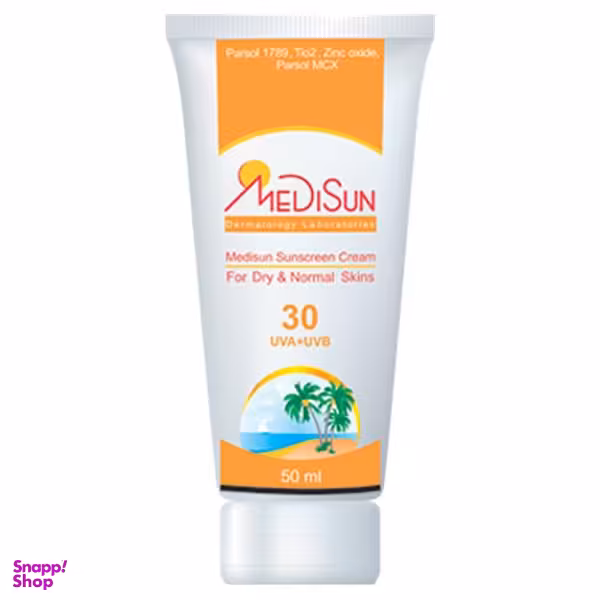کرم ضد آفتاب مدیسان (Medisun) SPF30 حجم 50 میلی‌‌لیتر