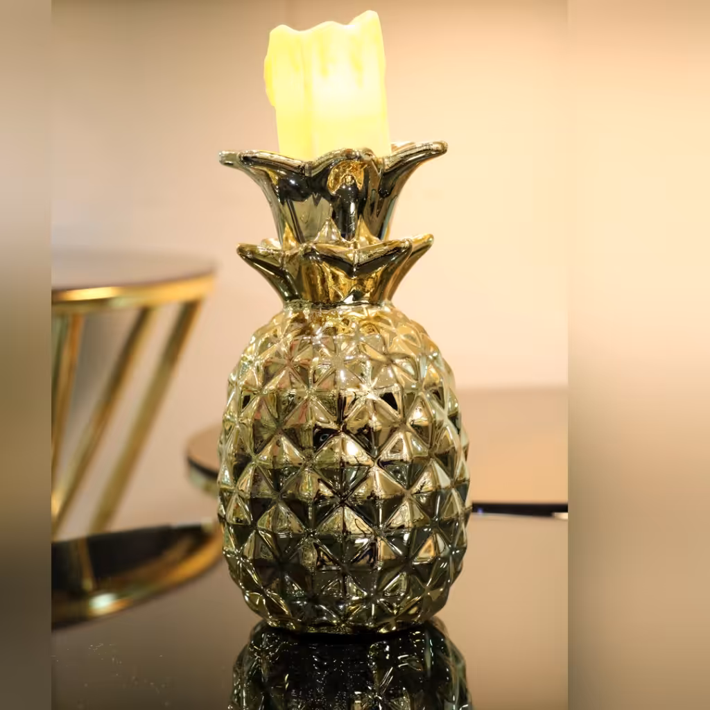 جا شمعی دکوری طرح آناناس