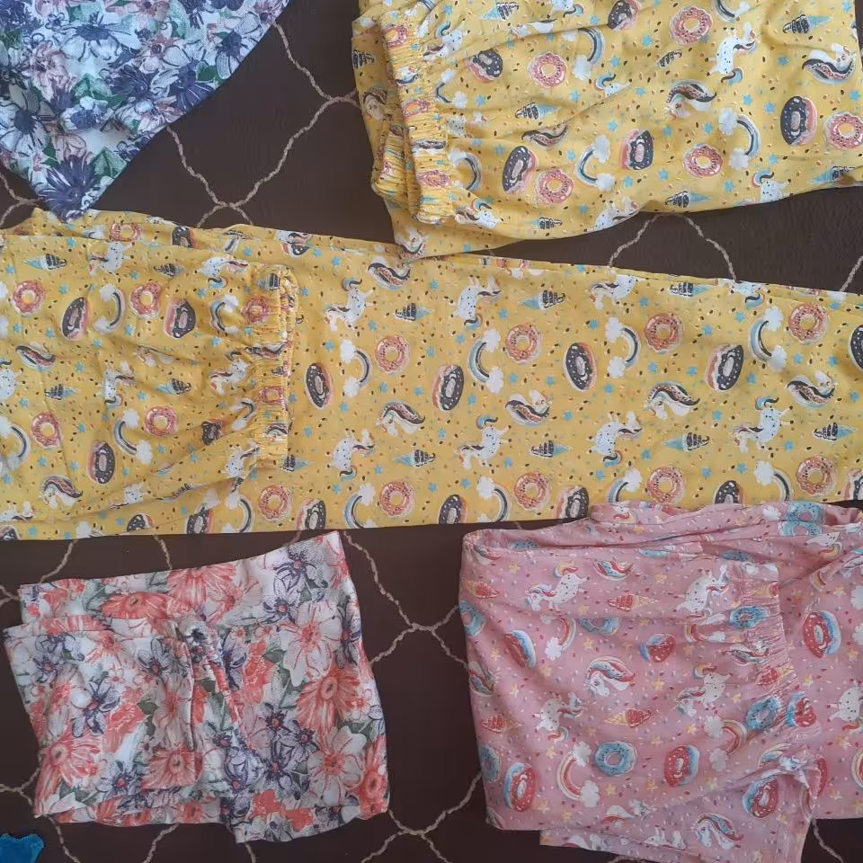 شلوار راحتی زیبا نخی بدون آبرفت