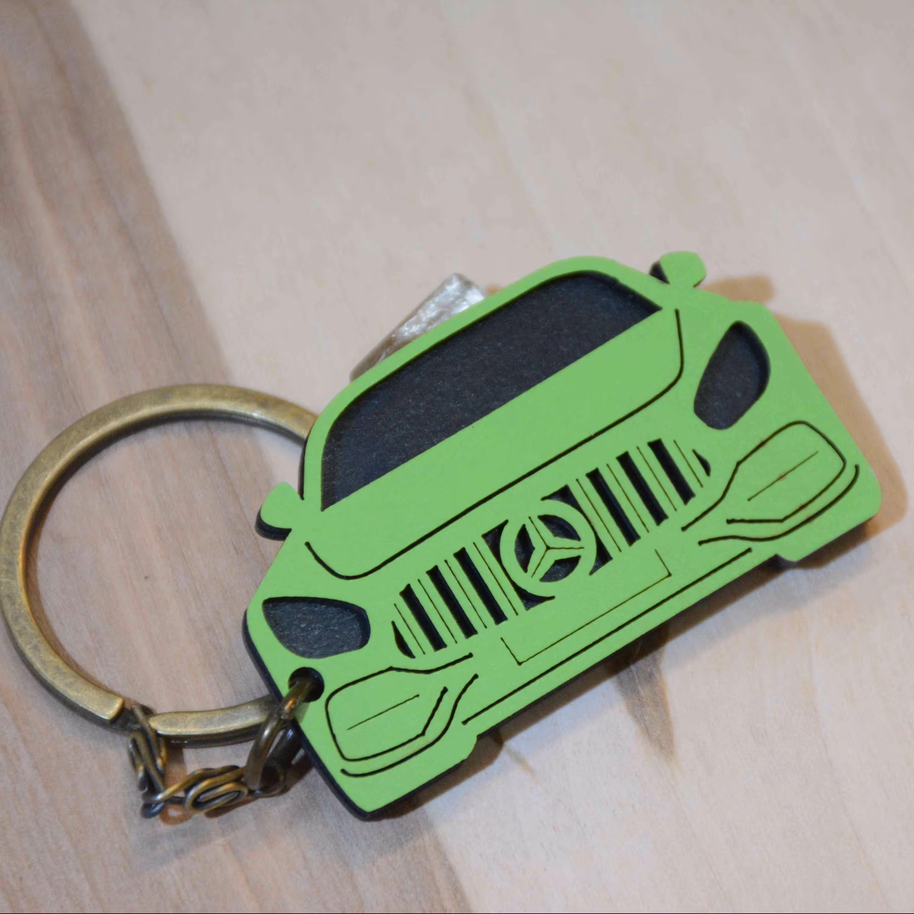 جاکلیدی چوبی دولایه طرح وسایل نقلیه کد 16