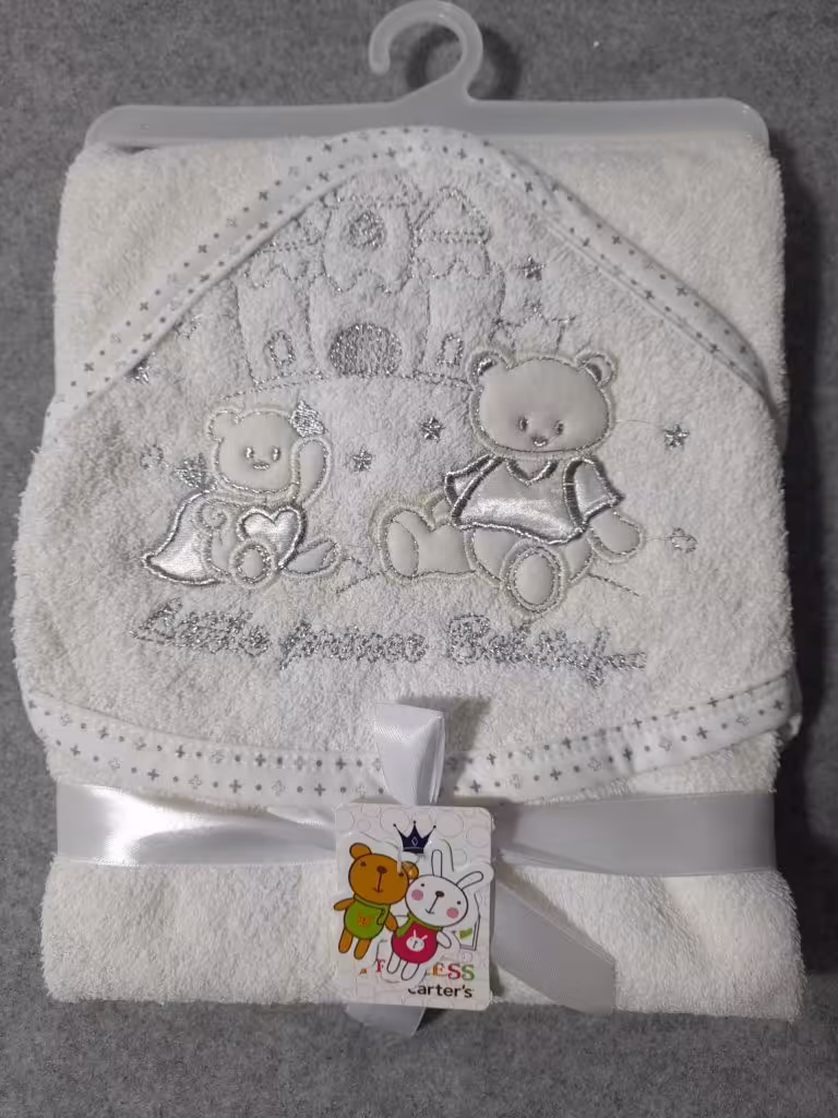 ست دوتکه حوله و لیف گلدوزی پرنس خرس و قلعه