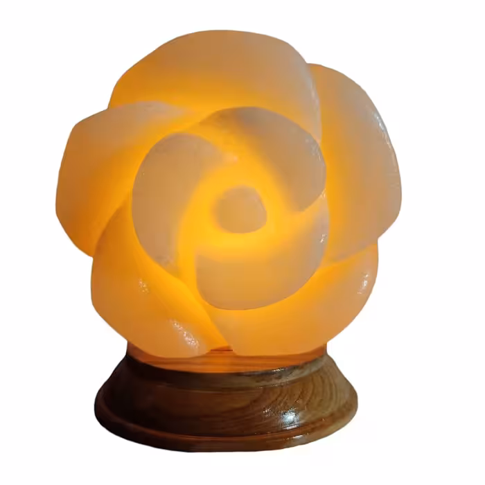 آباژور طرح گل سایزکوچک پایه چوبی کد 105