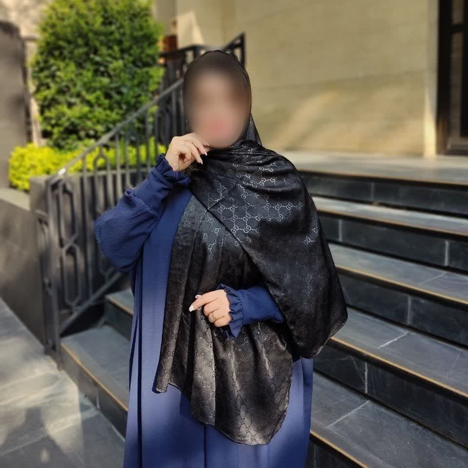 شال مشکی نخی واکسی براق خوش ایست ارسال رایگان