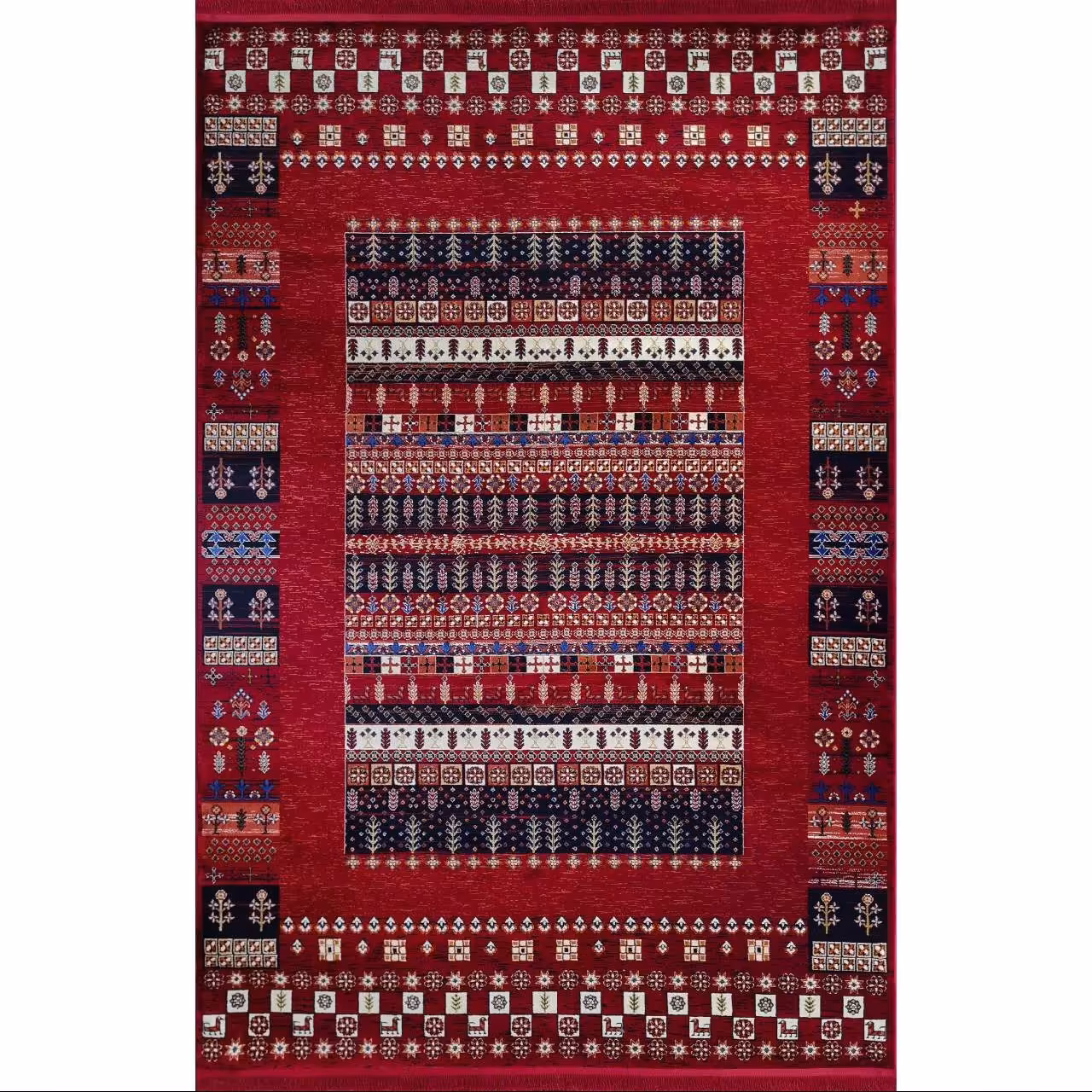 گبه ماشینی افرند زمینه لاکی کد 56831 (یک و نیم متری)