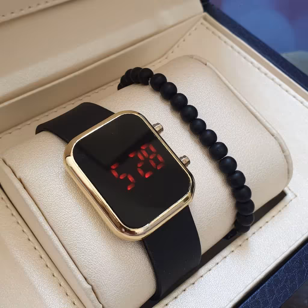 ساعت مچی ال ای دی . سیاه  led 