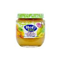 پوره میوه موز ، نارنگی و گلابی ( 6 ماه ) 125 گرم هیرو - hero