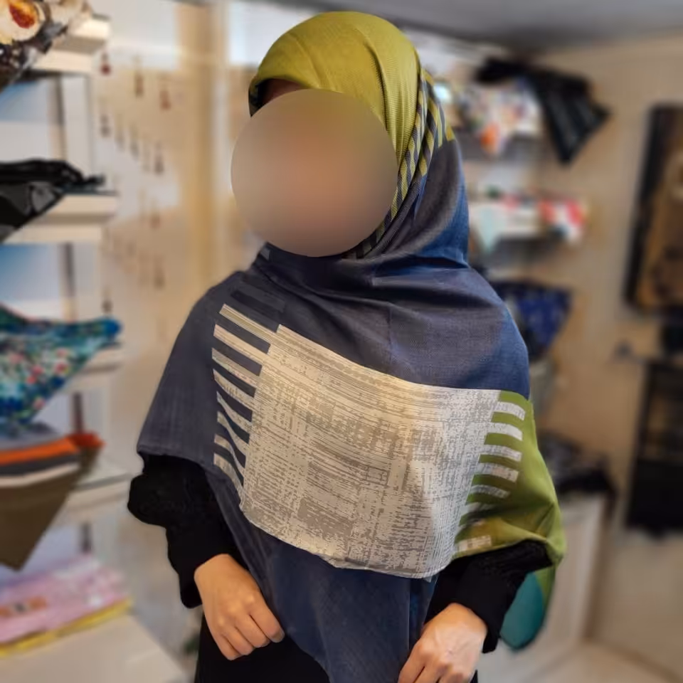 روسری شکلاتی