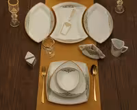 سرویس چینی 105 پارچه پردیس کاشان پاریس طرح سوگند