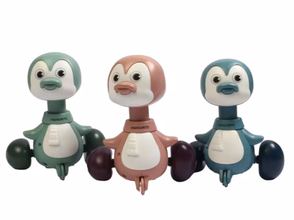 پنگوئن فشاری اسباب بازی مدل جغجغه ای