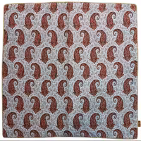 رومیزی ترمه ابریشم اعلا صفائی ابعاد 100 در 100 کد 119 با 2 رنگ متنوع  ابعاد 100 در 100 