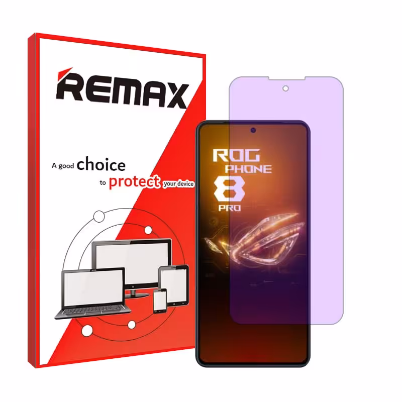 گلس ایسوس Rog Phone 8 Pro مدل آنتی پرپل برند ریمکس کد S