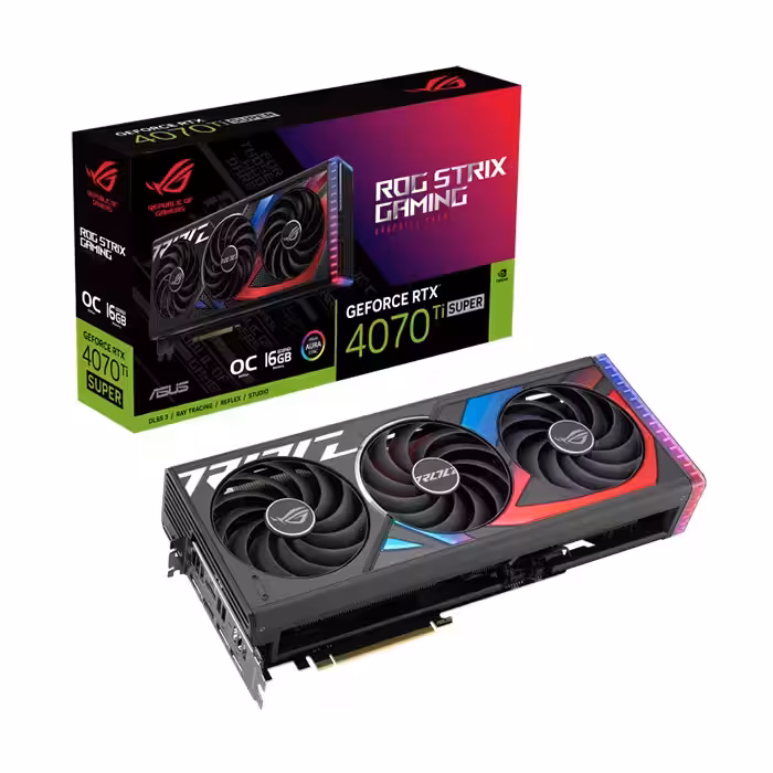 کارت گرافیک ایسوس ROG Strix GeForce RTX 4070 Ti SUPER OC Edition 16GB