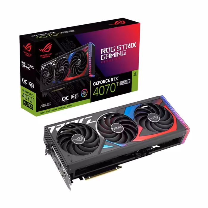 کارت گرافیک ایسوس ROG Strix GeForce RTX 4070 Ti SUPER OC Edition 16GB