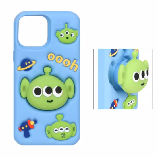 قاب گوشی سیلیکونی عروسکی فانتزی استندشو برای iPhone 13 Pro Max /12 Pro Max - طرح 16