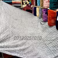 پتو دونفره سروین مسافرتی نرمینه ساکدار  بسیار لطیف رنگ طوسی کد 27