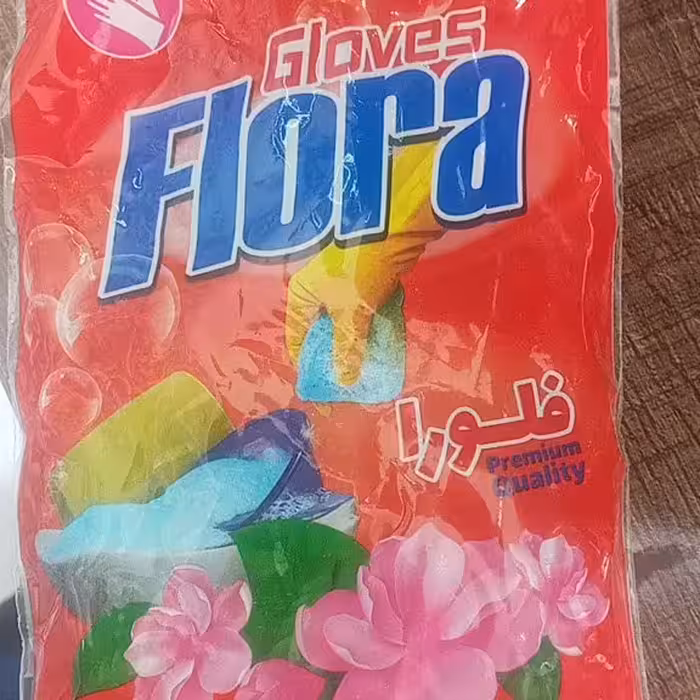 دستکش آشپزخانه فلورا سایز بزرگ ساق کوتاه