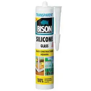 چسب سیلیکون شیشه بایسن مدل Silicone Glass سایز 280 میلی لیتر شفاف