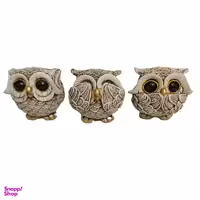 مجسمه مدل جغد دانا مجموعه 3 عددی