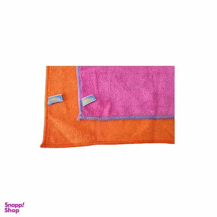 دستمال میکرو فایبر مهسان رنگ صورتی و نارنجی