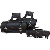 کیف موتورسیکلت مشکی سیاه موتور کیسه چرمی سیکلت و سوسیس 3 مجموعه هلی کوپتر مدل موتوآنل MOTOANL