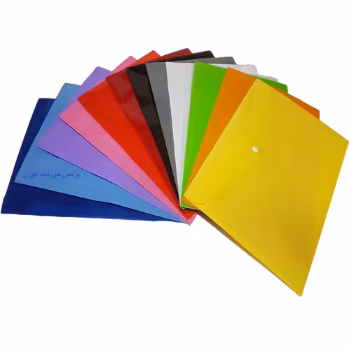 پوشه دکمه دار آ4 140 میکرون رنگ جور