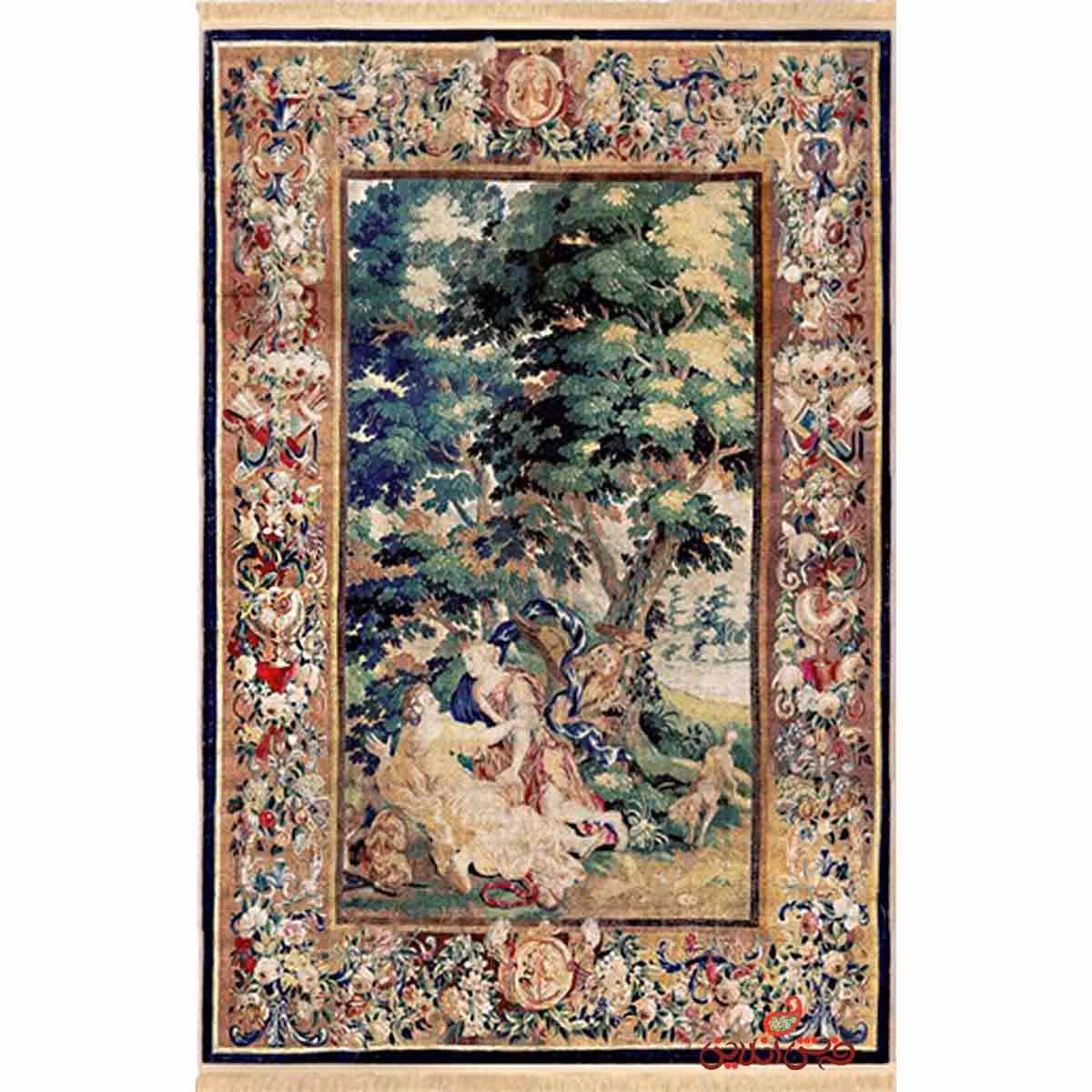 فرش ماشینی کلاریس کلکسیون کهنه نما کد  100610